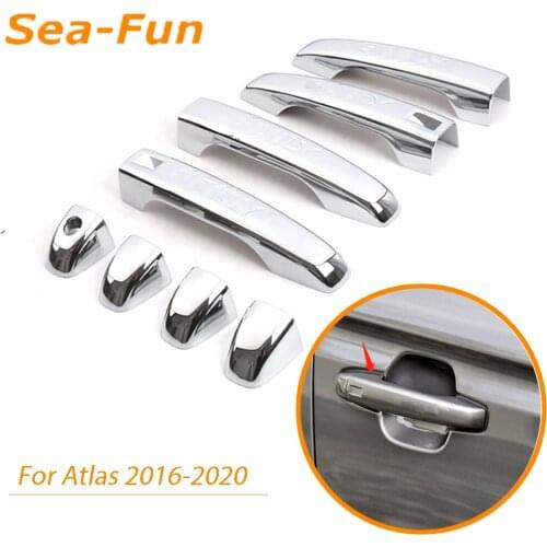 For Geely Atlas Emgrand NL-3 Proton X70 2016 - 2020 Door Handle Cover Trim Frame Decoration Sticker Chrome Exterior Accessories