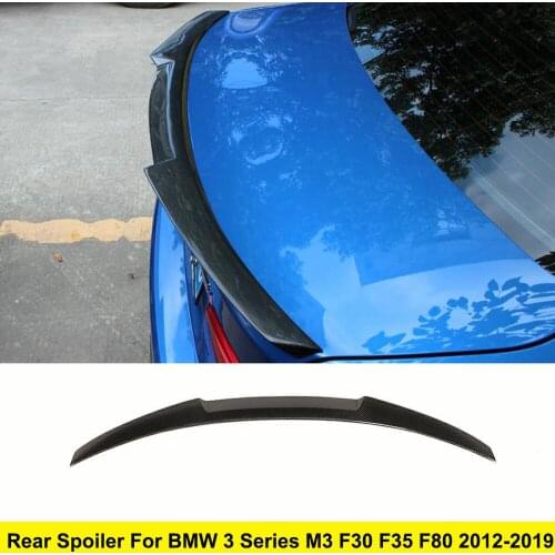 F30 Carbon Fiber Rear Trunk Spoiler Wings for BMW F30 F35 M3 Trunk Boot Tail Lip Body Kit Accessories 2012-2019