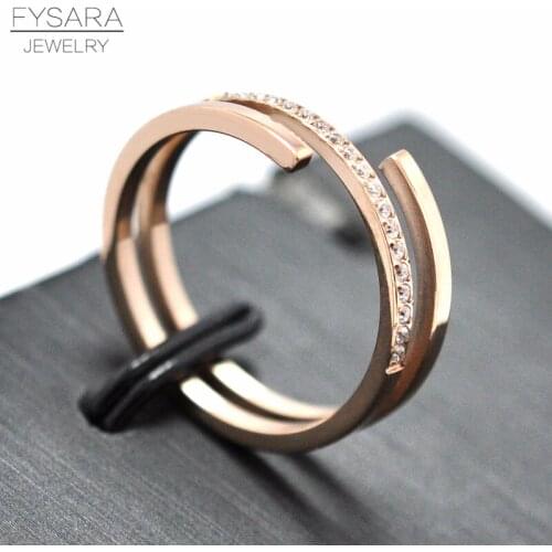 Женские золотые кольца FYSARA China At AliExpress