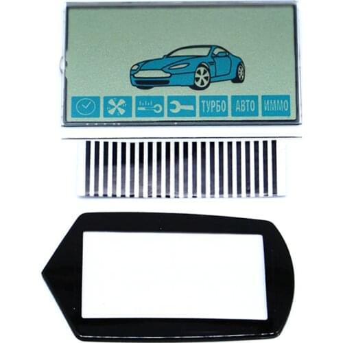 New A91 LCD display flexible cable + LCD keychain Glass for Starline A91 remote controller display with Zebra Stripes