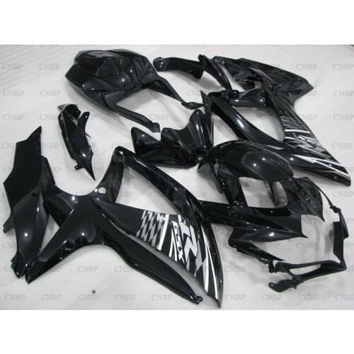 GSX R 750 2008 - 2010 K8 Body Kits GSX-R750 2010 Abs Fairing for Suzuki GSXR600 08 10 Black Silver Grid Fairing