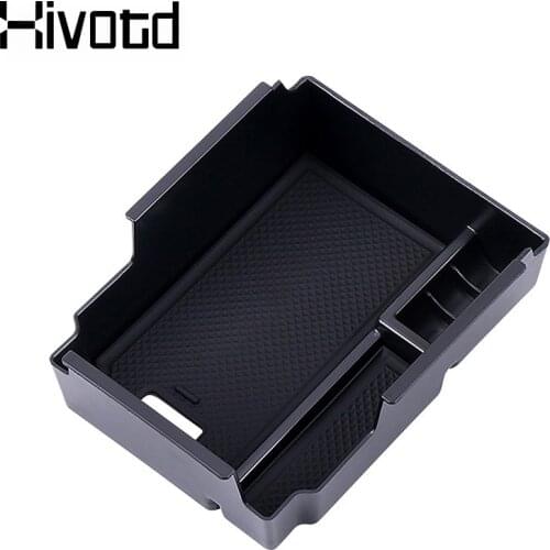 Hivotd For Geely Atlas Emgrand NL-3 Proton X70 Car Central Armrest Storage Box Organizer Plastic Case Interior Accessories 2019