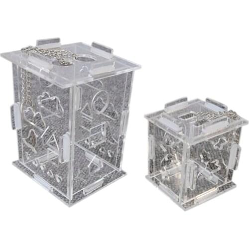 Parrots Toys Food Feeder Bird Hanging Foraging Chain Treats Feeding Seed Box 95AA