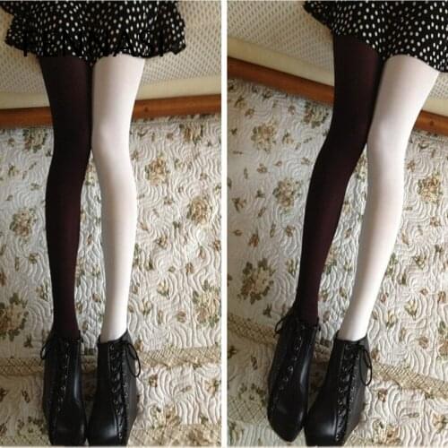 FENNASI Patch Women Tights Slim Nylons Lady Sticky Woman Sexy Woman Pantyhose Colored Thin Black Female Tights Women New Style