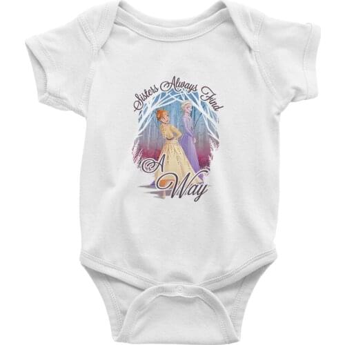 Frozen Anna Elsa Toddler Jumpsuit Summer New Products Short Sleeve Outdoor Disney Fashion Baby Onesie 0-24M Comfortable Harajuku