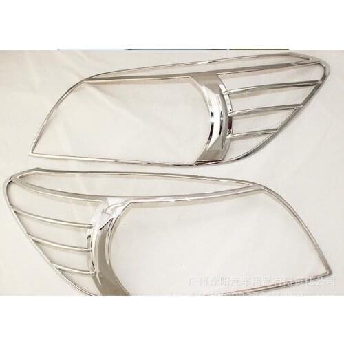 Headlight Cover Trim Head Lamps Shell Frame Decoration For Toyota XA20 RAV4 2006-2012 headlamp headlamps decorative sequins