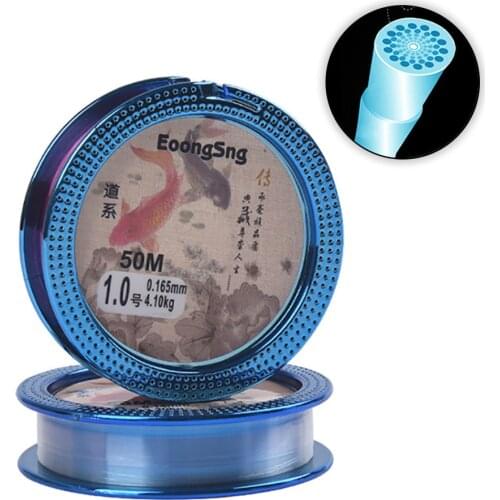 KoKossi Feshion Nylon 50M Fishing Line Super Strong Monofilament Fishing Line Wear-Resistant Fishing Line Fishing Accessories