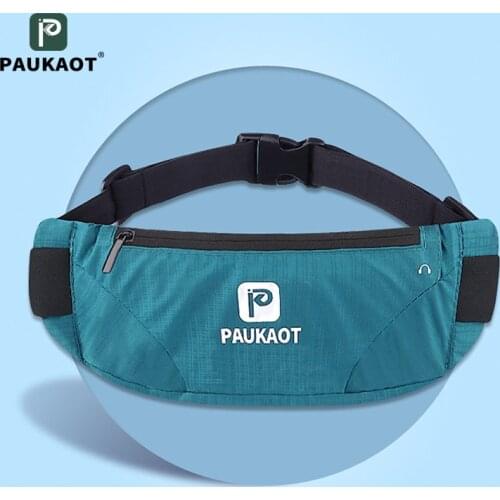 PAUKAOT Waist Bag Running Fanny Pack Sports Belt Bag Gym Waist Bag Portable Phone Pounch Water-resistant Wallet Elastic belt