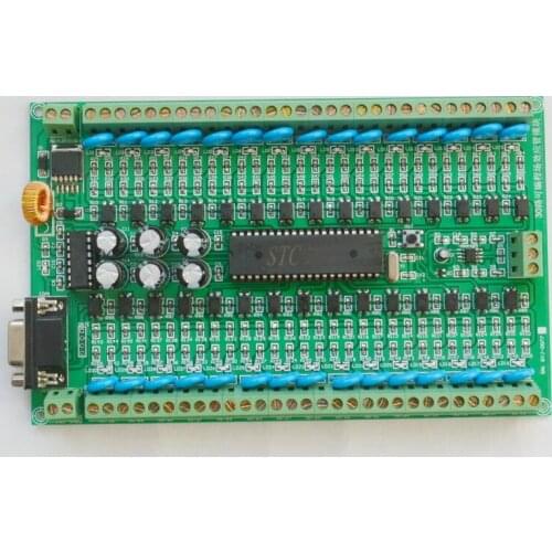 RS232 RS485 Control Board 30channel Output STC12C5A60S2 Singlechip Microcomputer Programming Transistor Industrial Control Board