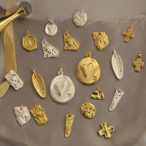 Charms for jewelry making Charm Fashion Star Cross Shape Pendants Jewelry Making DIY Necklace Accessaries charm bracelet charms