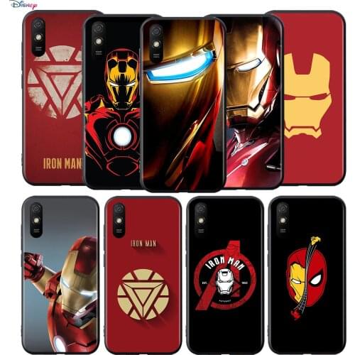 Silicone Cover Marvel Iron Man Logo For Xiaomi Redmi 9T 9 9C 9A 9AT 9i 8 8A 7 6 Pro 7A 6A 5 5A 4X Plus Phone Case