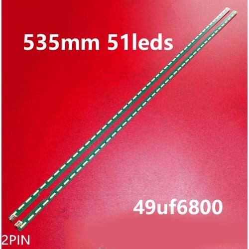 2pcs led backlight strip for L G 49UF6430 49UF6490 49UF770V 49UF680V 49UF7707 49UF6800