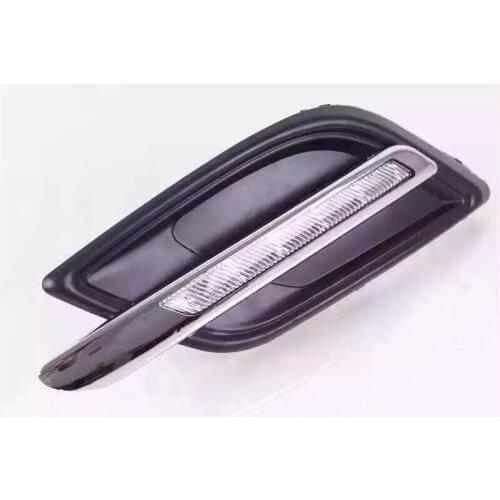 Led drl daytime running light with yellow turn signals for chevrolet sail aveo 2014-15