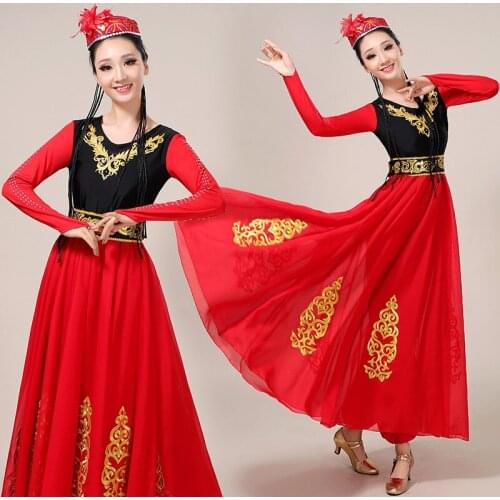 Traditional Dance Costume Flamenco Skirts Women Chinese Hanfu Flamenco Dress Oriental Stage Rave Outfit