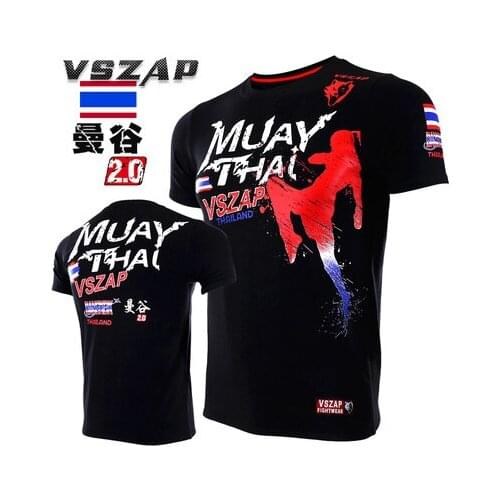 VSZAP MuayThai Bangkok 2.0 T Shirts MMA Fitness Sweater Boxing Jerseys Muay Thai Jerseys MMA Jersey
