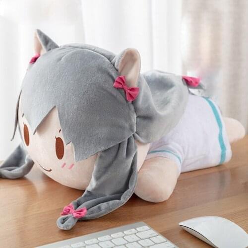 1pcs Anime Eromanga Sensei Cartoon Plush Doll Toy Throw Pillow Cushion Cosplay Prop Home Decor Collection for Women Girl