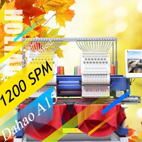 10 Years Service!!! Swf Korea Used Chenille Double Head 15 Needles Embroidery Machines Hat/Flat/Garment Machine Logo