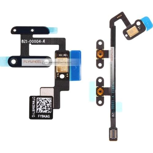 10pcs/lot Power Button Flex Cable With Microphone For iPad 6 Air 2 A1566 A1567 Volume Switch Side Button Connector Ribbon Parts