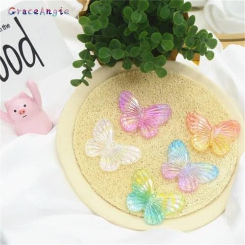 10pcs Mix Color Animals Flat back Resin Cabochon Kawaii Butterfly Fit Phone Decoration DIY Earrings DIY Cute Scrapbooking Craft