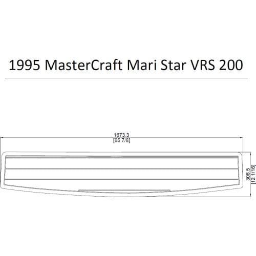 1995 MasterCraft Mari Star VRS 200 Swim Platform Pad Boat EVA Teak Decking 1/4" 6mm