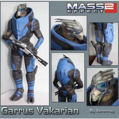 Mass Effect 2 Garrus Gauss Third Person Shooting Battle 3D Paper Model