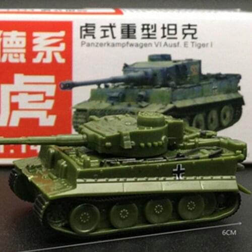 4D Assembly Model 1:144 German Classic Tanks Tiger Heavy Tank Military Model Toy Finished Product