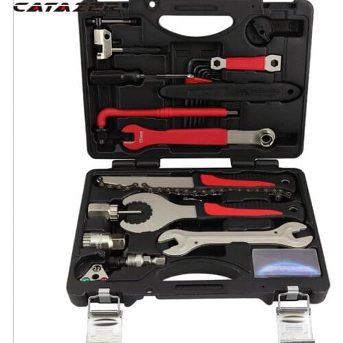 BIKEHAND Multi-function Bicycle Tool Kit Hex Key Wrench Remover Crank Puller Cycling Repair Tools Box Set Bicycle Multitool