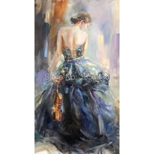 Europe sexy dancer girl Flamenco Spanish Woman Heat Dancing Dancer Oil Painting Canvas art Flamenco Dancing wall pactures