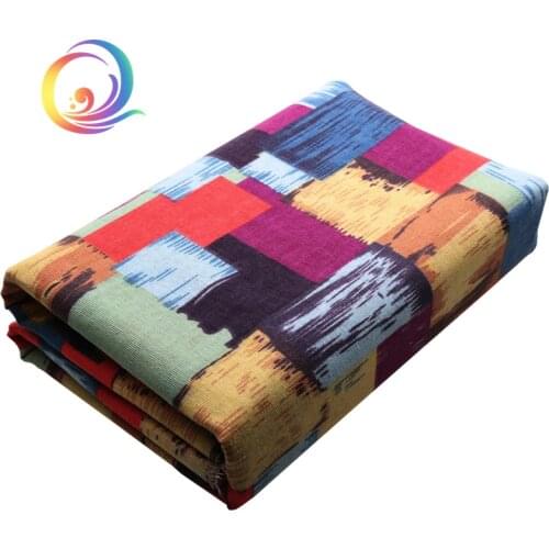 Printed Cotton Linen Fabric For Patchwork Quilting Sewing DIY Sofa Table Cloth Furniture Cover Tissue Curtain Bag Cushion Fabric