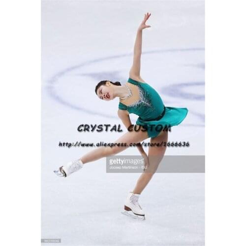 Crystal Custom Figure Skating Dresses Girls New Brand Ice Skating Dresses For Competition DR4561