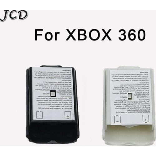 JCD 50PCS Black /White Battery Cover Shell Case Kit For Xbox 360 Remote Wireless Controller Joystick Gamepad Joypad