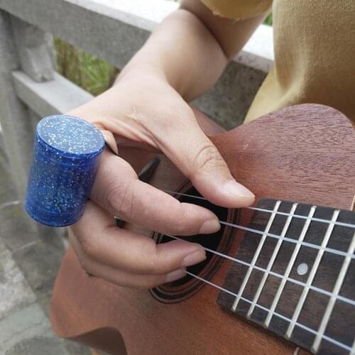 Finger Hammer Sand Shaker Guitars Acrylic Rhythm Glitter Guitar Sand Bell Maracas Instruments Durable Music