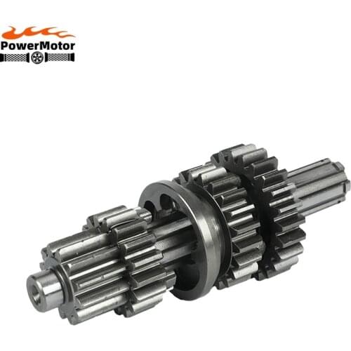 Motorcycle Main shaft Gear Kit for Lifan 125 125cc 1P52FMI Horizontal Kick Starter Engines Dirt Pit Bikes Parts