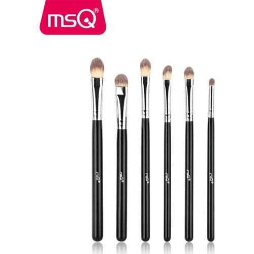 MSQ 6pcs Eyeshadow Makeup Brushes Set Professional Eye Brush Eye Shadow Blending Make Up Brush Soft Synthetic Hair