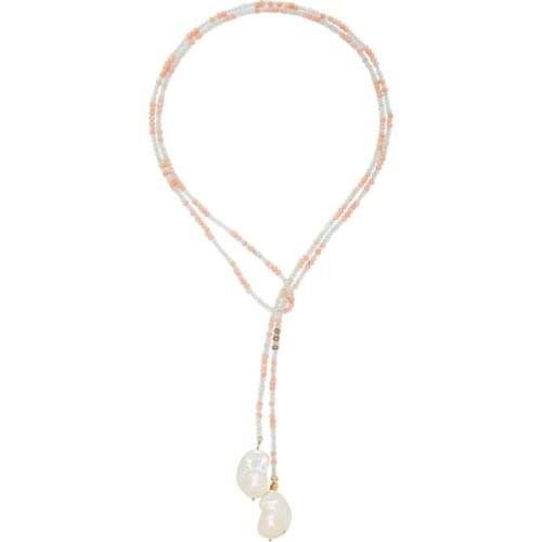 Handmade Beads Necklace Sweet Girl Fashion Pendant Jewelry High Quality Baroque Pearl Accessories Adds Temperament Collar Chain