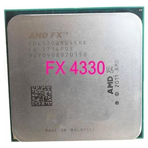 AMD FX 4330 FX-4330 Socket AM3+ Quad-Core CPU 100% working properly Desktop Processor free shipping