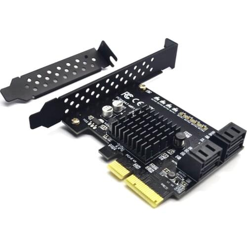 PCI Express Raid Card 4Port SATA 3.0 Add On Card Marvell 88SE9230 Chipset Compliant with PCI-E Specification revision 2.2 for PC