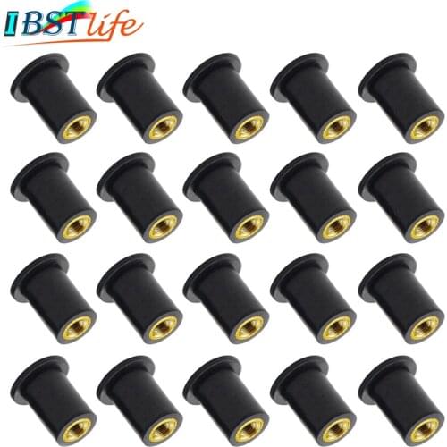 Universal M5 Motorcycle Windscreen Windshield Fairing Well Rubber Nuts Screw Bolt Blind Fastener Fishing Kayak Boat Marine Canoe