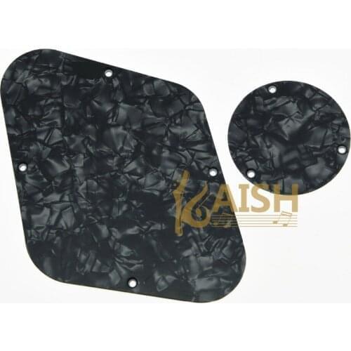 KAISH Black Pearl LP Rear Control & Switch Plate Cavity Cover For Epi LP