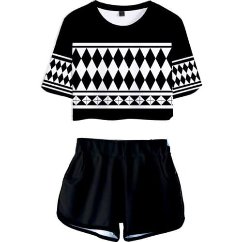 Women Shorts Sets Manga Tokyo Revengers T shirt 3D Summer Crop Top + Shorts Suit Anime Clothes токийские мстители ropa mujer