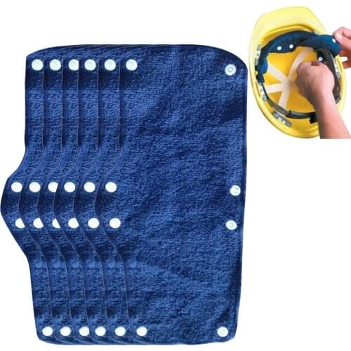 1/2/3/6 pcs Hard Hat Helmet Towel Sweat Band Worker Caps Scarf Soft Cool Summer Outdoor Work Snap-On Type Accessories Tools#p7