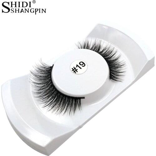 1 Pair 3d mink lashes mink eyelashes natural false eyelashes winged makeup black fake eye lashes eyelash extension faux cils