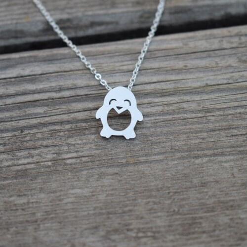 1pcs stainless steel penguin necklace Penguin gift for girlfriend for wife