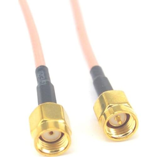 10 pieces/lot RF Extension Pigtail Cable SMA Male Plug to RP SMA Male Goldplated Connector Cable RG316 15cm