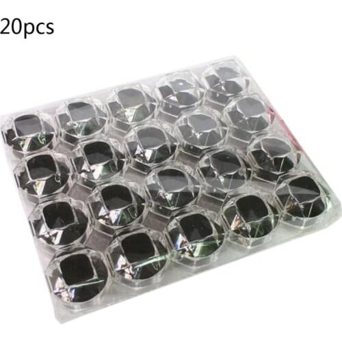 20Pcs Ring Earring Box Acrylic Transparent Wedding Jewelry Organizer Gift Box Stud Clear Travel Portable Jewelry Box