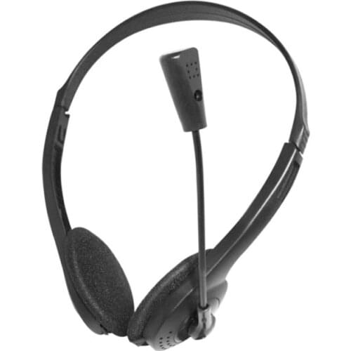 2021 3.5 Mm Headphone Wired Earphone With Microphone Noise Canceling Computer Headset Lightweight For Laptop PC School Children