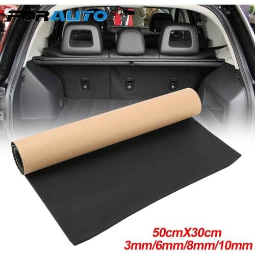 50x30cm 3/6/8/10mm Anti-noise Car Sound Proofing Deadening Mat Heat Closed Cell Foam Car Truck Sound Insulation Cotton