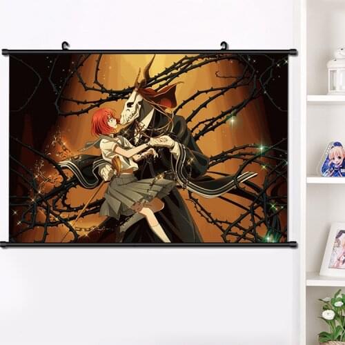 Anime Mahoutsukai no Yome Chise Hatori Wall Scroll Mural Poster Wall Hanging Poster Fashion Otaku Home Decor Collection 40×60cm