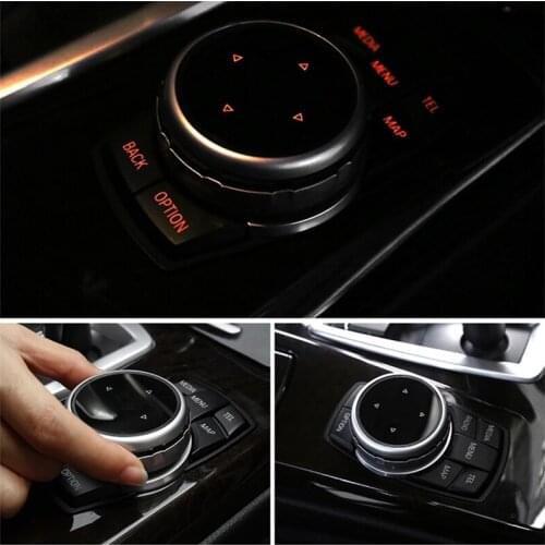 Car Multimedia Knob Button Frame for BMW 1 3 5 7 Series X1 X3 F25 X5 F15 X6 16 F30 F10 F07 E90 F11 E70 E71