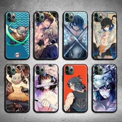 Demon Slayer Hashibira Inosuke Phone Case for iphone 12 pro max 11 pro XS MAX 8 7 6 6S Plus X 5S SE 2020 XR case